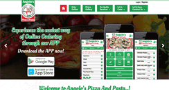 Desktop Screenshot of angelospizzanpasta.com